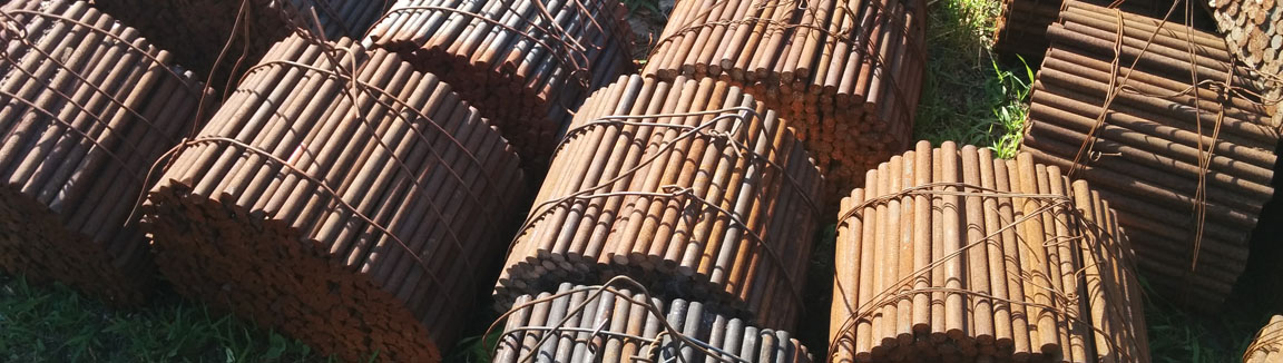 Pasadores viales de acero para pavimentos de hormigón